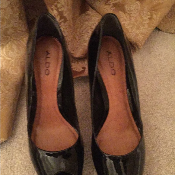 ALDO BLACK PUMPS❣️SZ. 41 ON BOTTOM MY SZ IS 10 - Picture 2 of 6